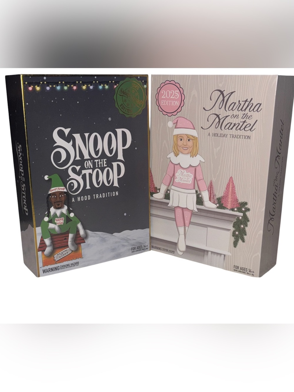 Snoop on the Stoop & Martha Stewart on the Mantle 2025 Christmas Decoration New!